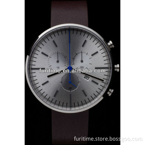 wholesale watch faces japan movement watch real leather watch big dial watch